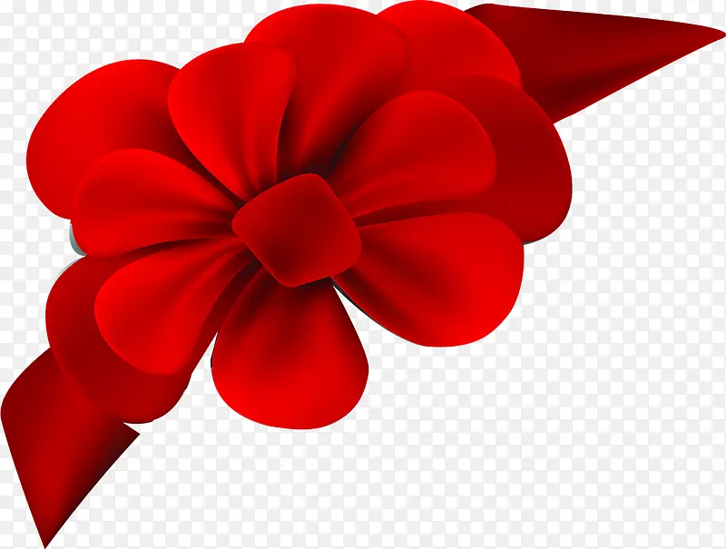 创意海报教师节红色花朵