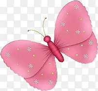 手绘粉色卡通蝴蝶创意