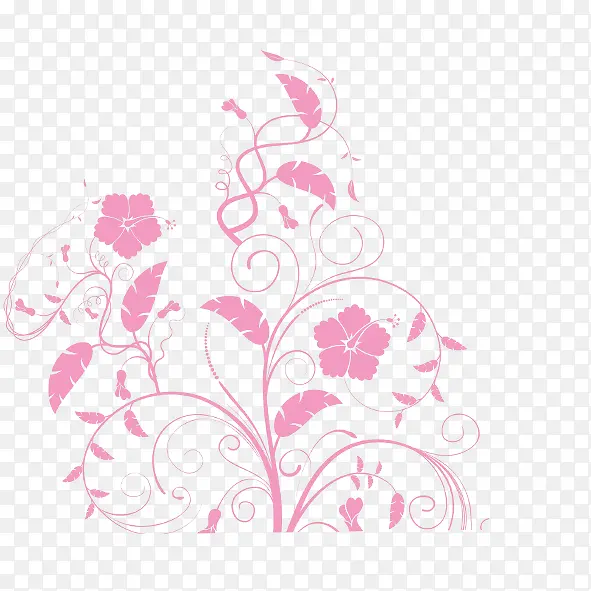 粉色花 装饰