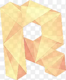 黄粉色三角形装饰