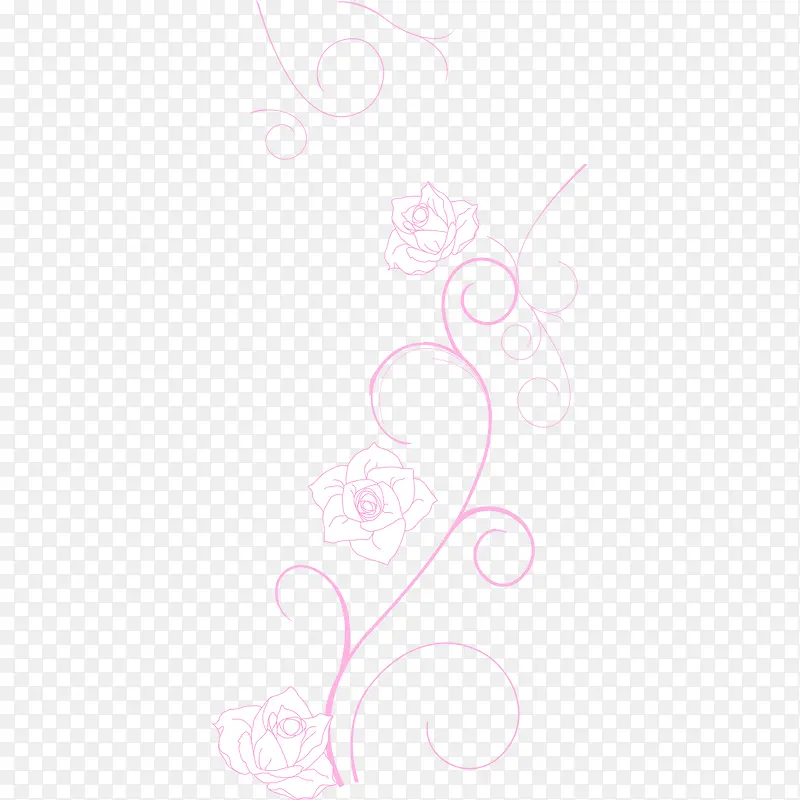 粉色花藤装饰