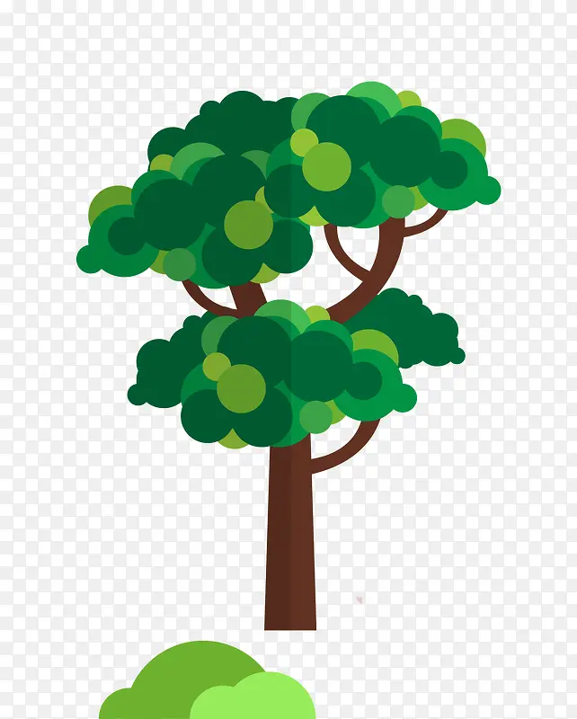 卡通环保树