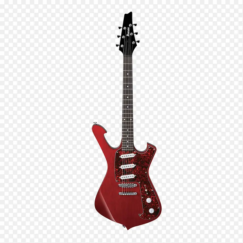 红色艺术电吉他