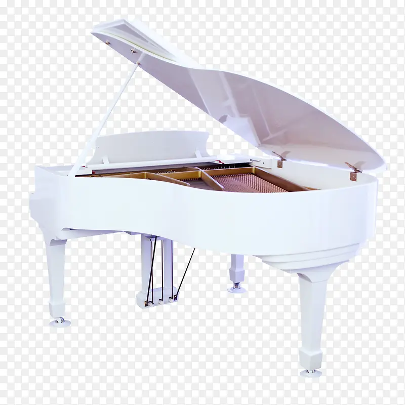 白色钢琴