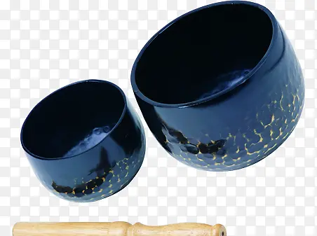 蓝色石纹造型乐器