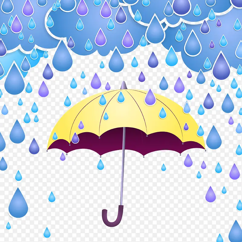 雨天撑把伞