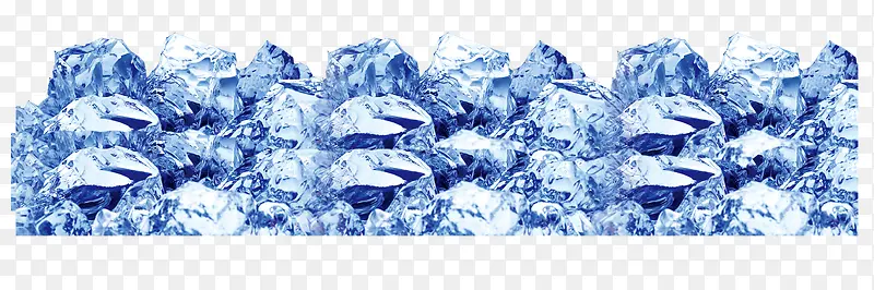 蓝色冰块元素