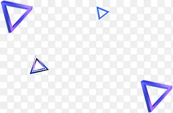 紫色卡通炫彩三角