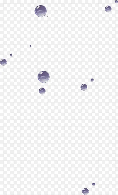 紫色卡通手绘圆球