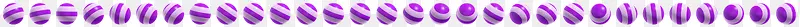 紫色卡通圆球装饰