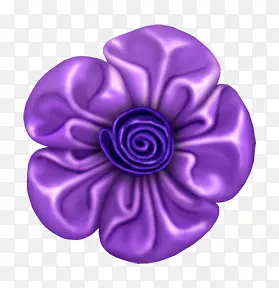 卡通的紫色花