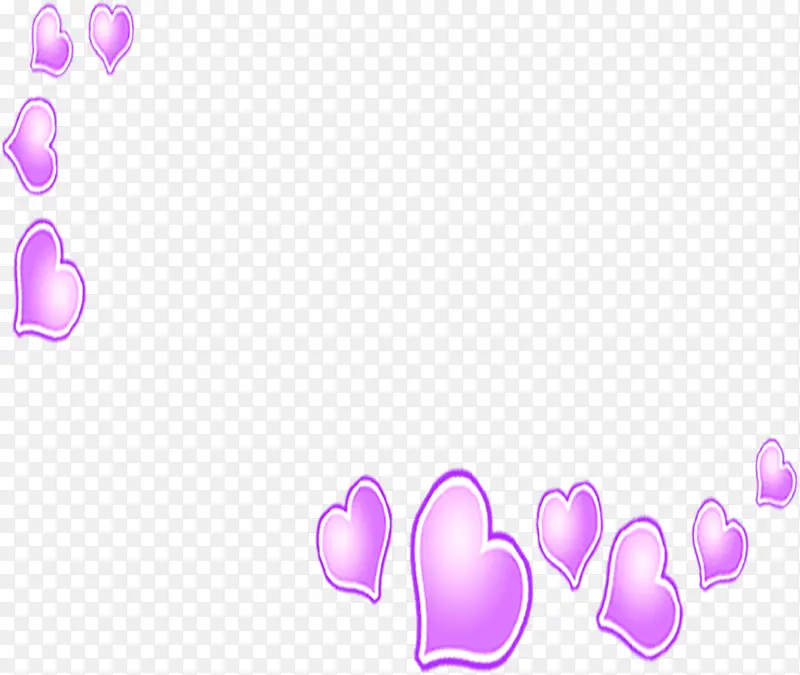 紫色卡通手绘花纹