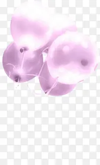 紫色卡通气球