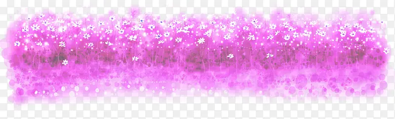 紫色卡通梦幻唯美花纹装饰