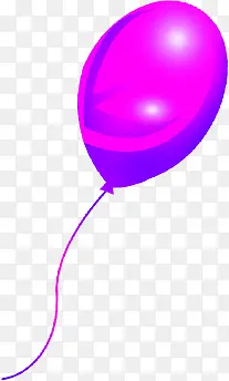 紫色卡通春季气球可爱