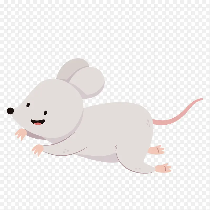 淡色设计卡通老鼠