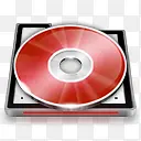 红色光碟图标