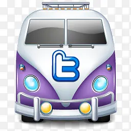 推特车公共汽车Twitter-Icons