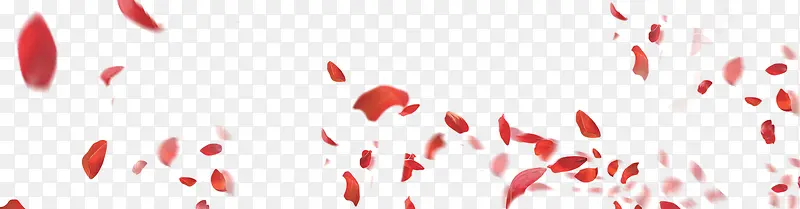 红色漂浮树叶花朵设计