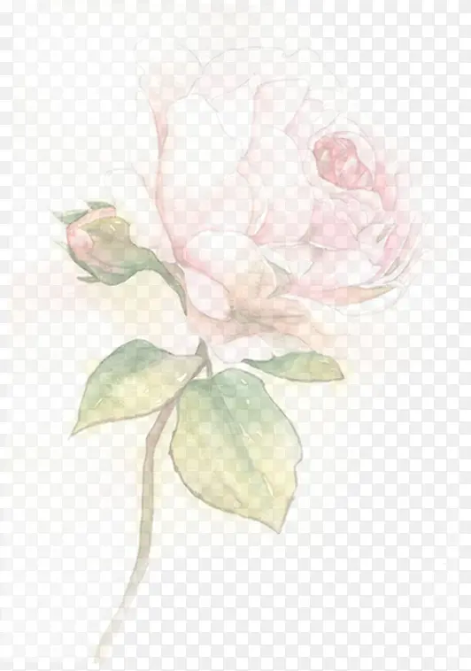 手绘玫瑰感恩母亲节海报