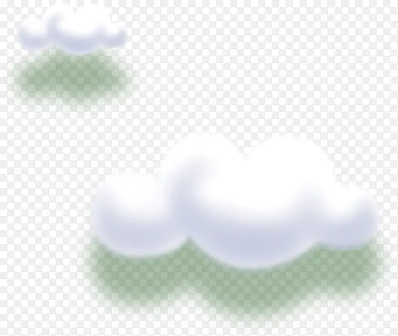 白色云朵卡通云彩装饰