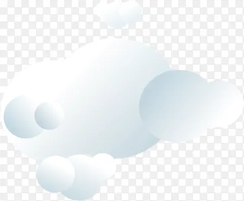 卡通漂浮云朵