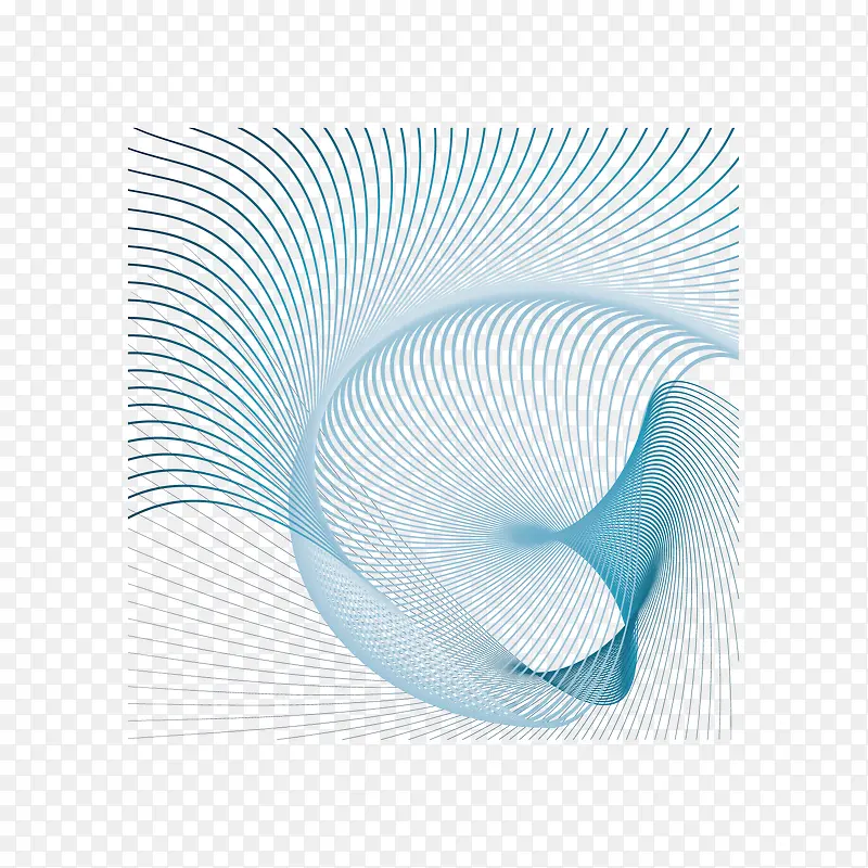 矢量蓝色曲线装饰图案PNG图片素材下载_图片编号yanxwxbo-免抠素材网