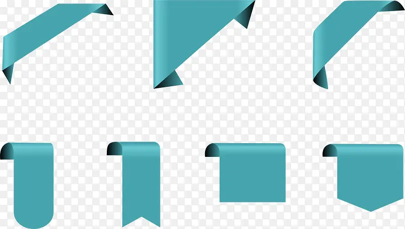 矢量手绘蓝色角标PNG图片素材下载_图片编号yemodvml-免抠素材网
