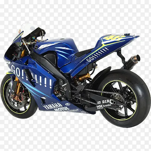 蓝色创意摩托车
