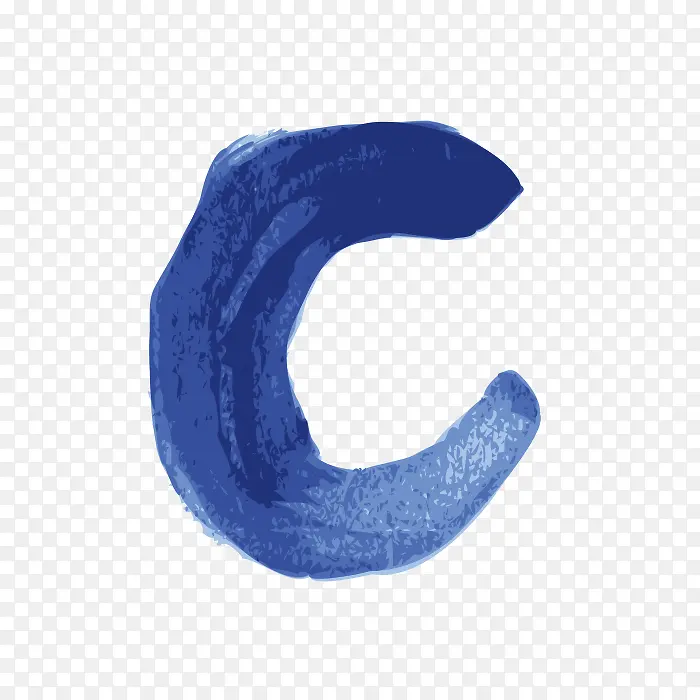 蓝色字母C