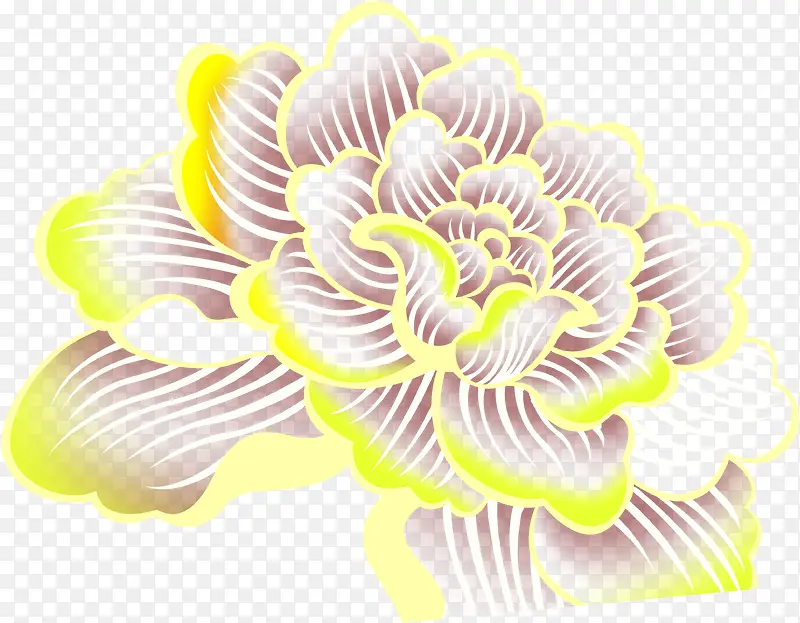 创意手绘合成质感海棠花包装效果