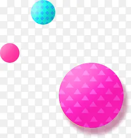 粉色绿色圆球卡通海报背景