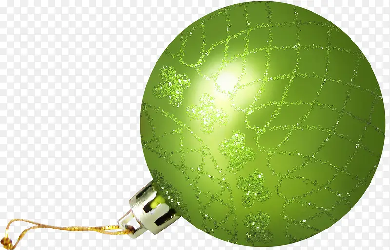 绿色圣诞圆球饰品