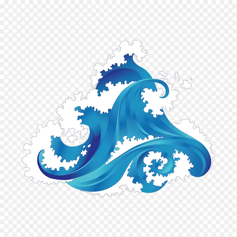 水浪花纹