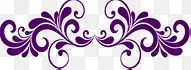 紫色唯美欧式花纹装饰