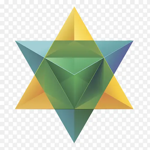 三角形拼接的六角星