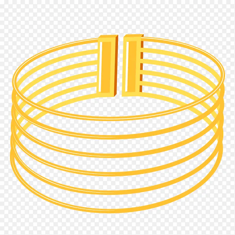 黄色的圆环
