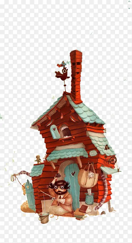 红色小房子
