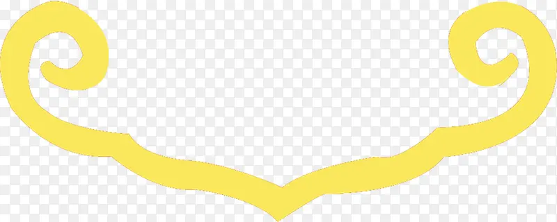 黄色古风线条装饰