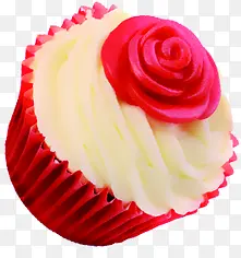 红色可爱花朵蛋糕