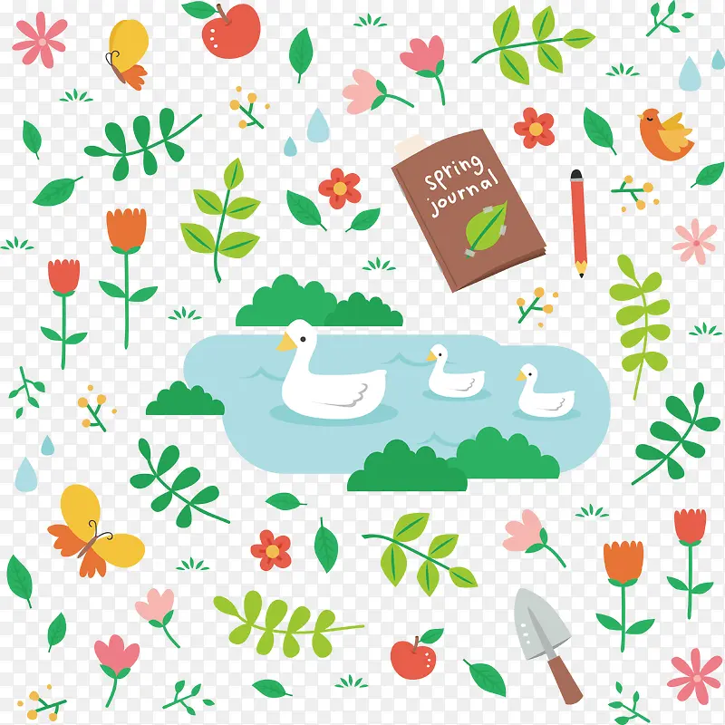 春季矢量设计