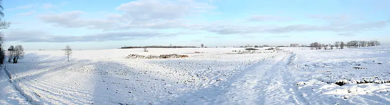 唯美雪地摄影风景海报背景图