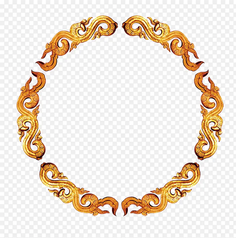 黄金装饰圆环