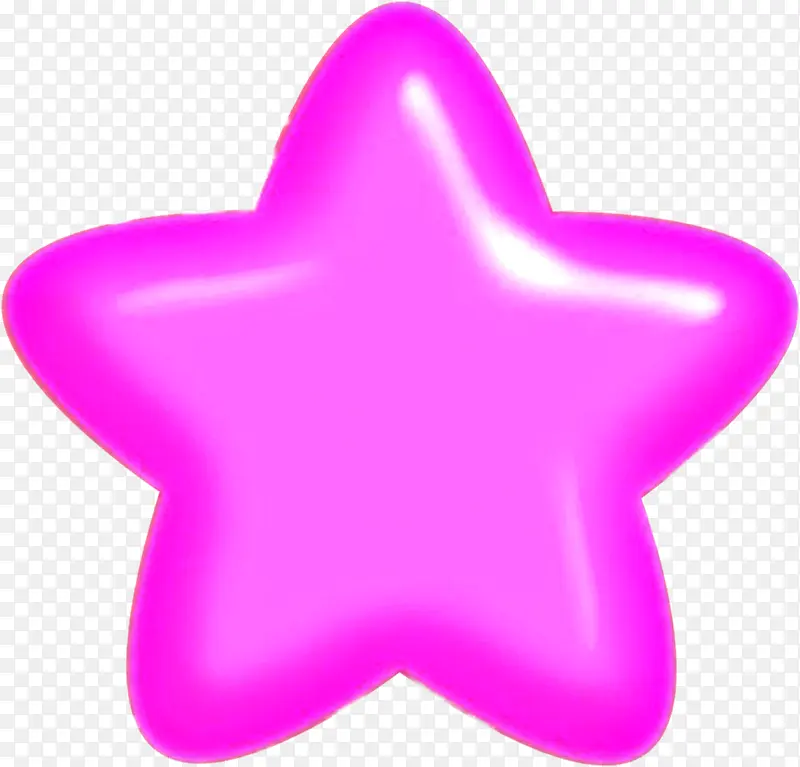 粉色可爱水晶星星