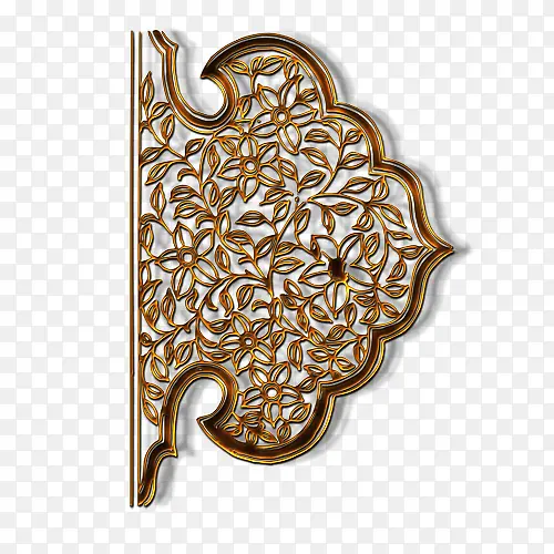 铜色花纹古典装饰