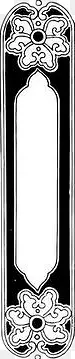 黑底白框古典花纹悬浮框