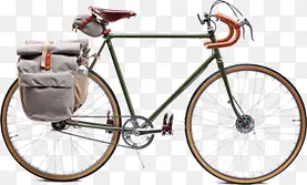自行车灰色布包素材
