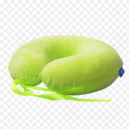 浅绿色U型乳胶枕