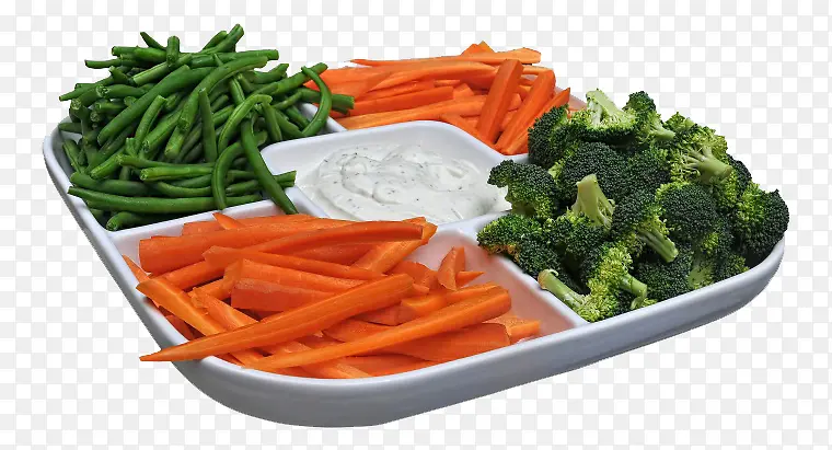 餐盘和蔬菜