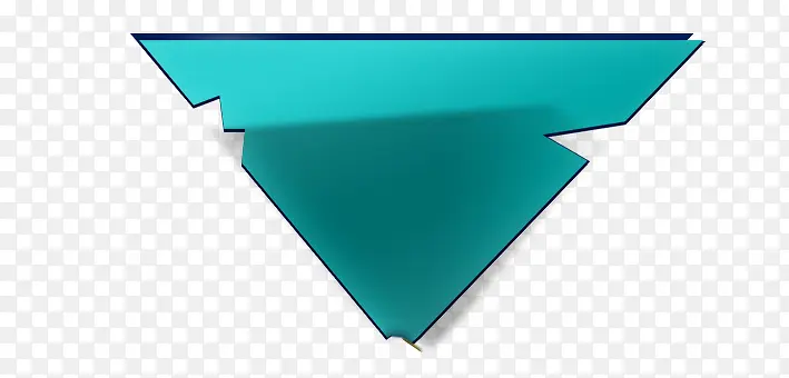 蓝色三角文本框